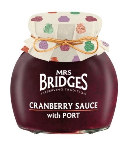 Mrs. Bridges zavařenina Brusinky s Portským vínem 340g 1 Mrs. Bridges zavařenina Brusinky s Portským vínem 340g