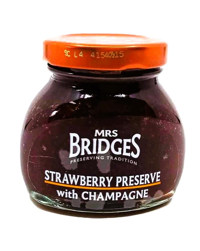 Mrs. Bridges džem Jahoda se šampaňským 113g 1 Mrs. Bridges džem Jahoda se šampaňským 113g